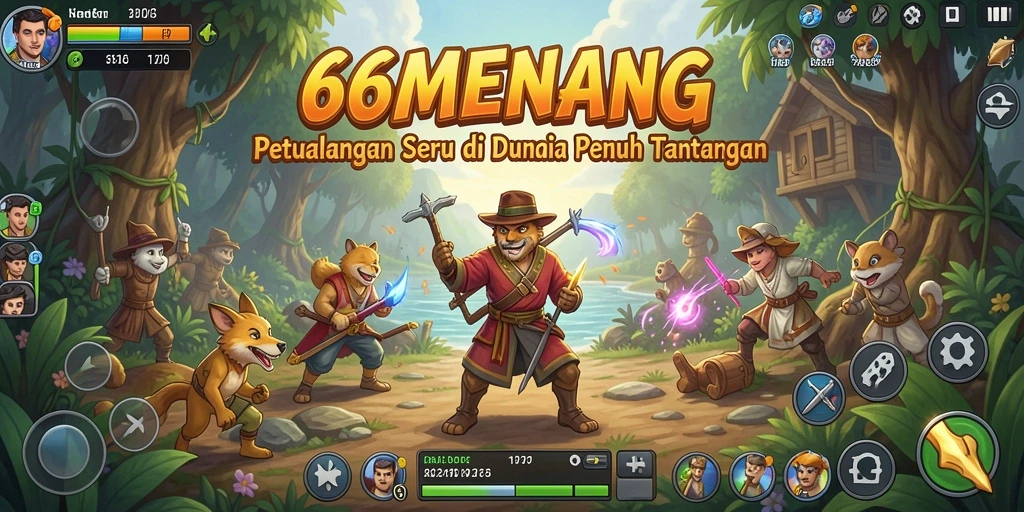 Tampilan gameplay 66MENANG yang menarik dan mendebarkan.