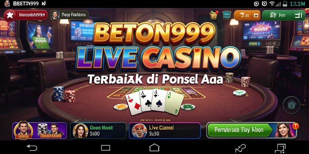 Gameplay seru dengan dealer langsung di BETON999.