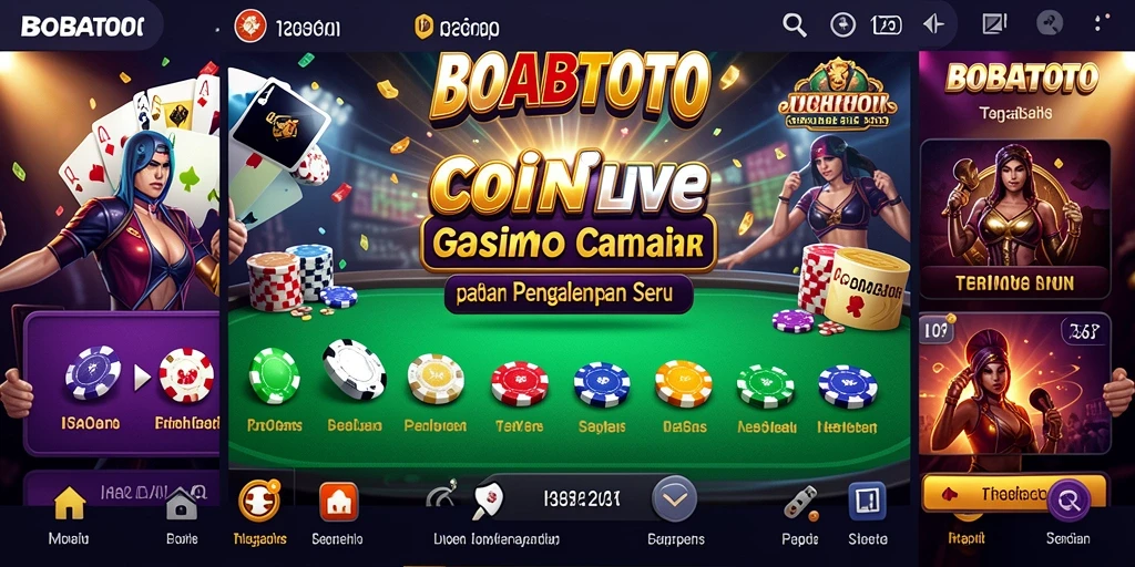 Screenshot BOBATOTO menampilkan dealer dan permainan Live Casino yang menarik.