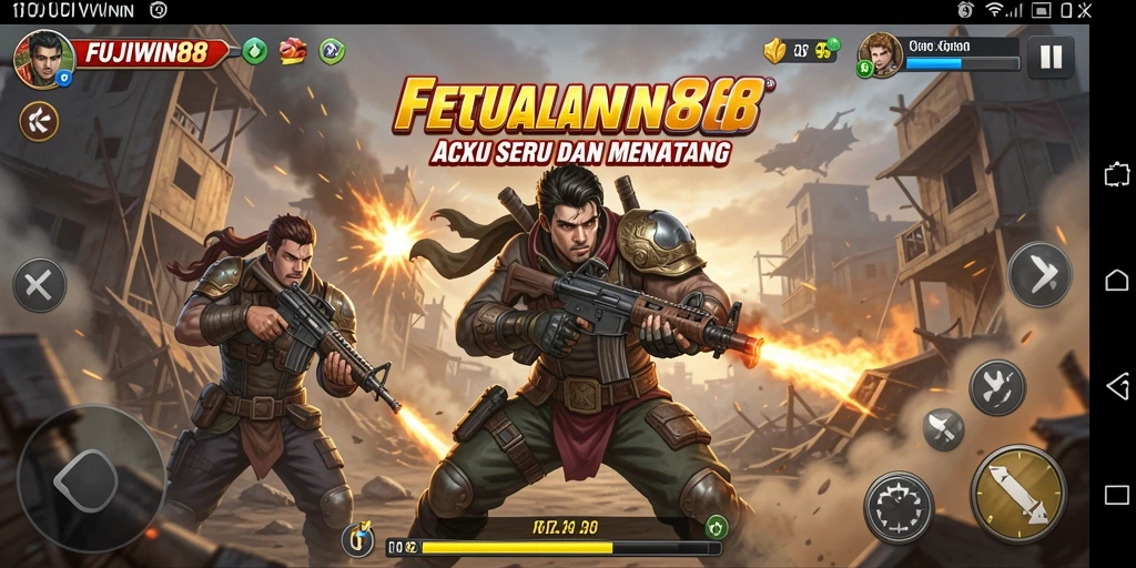 Tangkapan layar gameplay FUJIWIN88 menampilkan aksi seru dan grafis menawan.