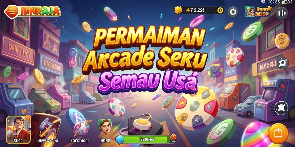 Tampilan gameplay seru di IDNRAJA yang menantang.