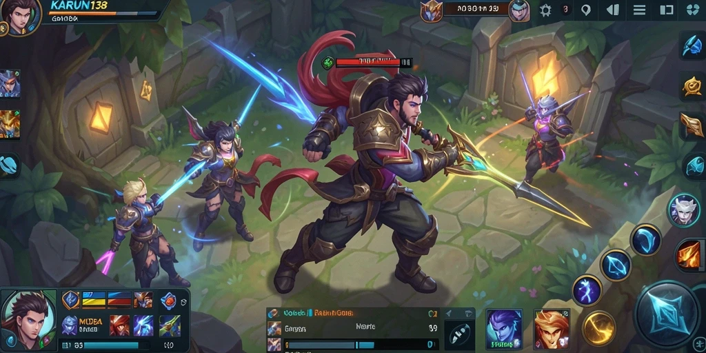 Gameplay seru dan mendebarkan di KARUN138 dengan pertempuran tim yang intens.