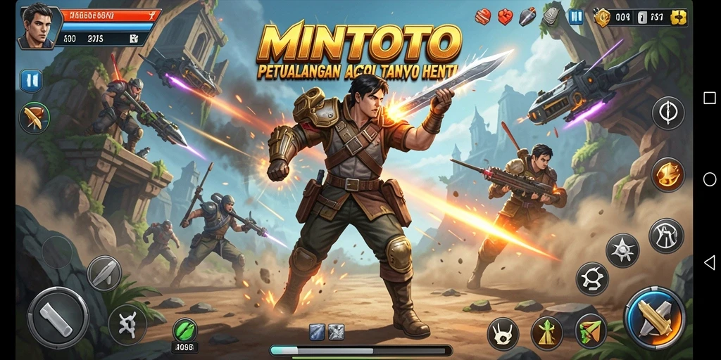 Tampilan gameplay MINTOTO yang penuh aksi dan ketegangan.