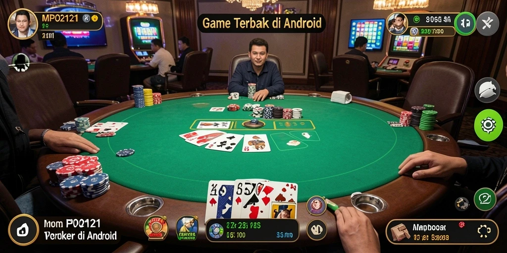 Tampilan gameplay poker yang seru dan mendebarkan di MPO2121.