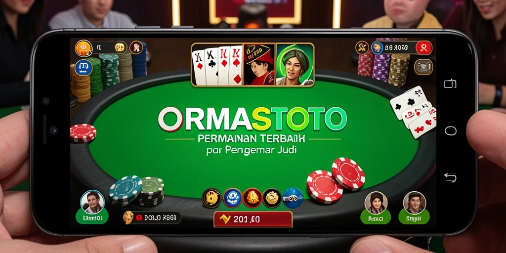 Tampilan gameplay poker yang seru dan interaktif di ORMASTOTO.
