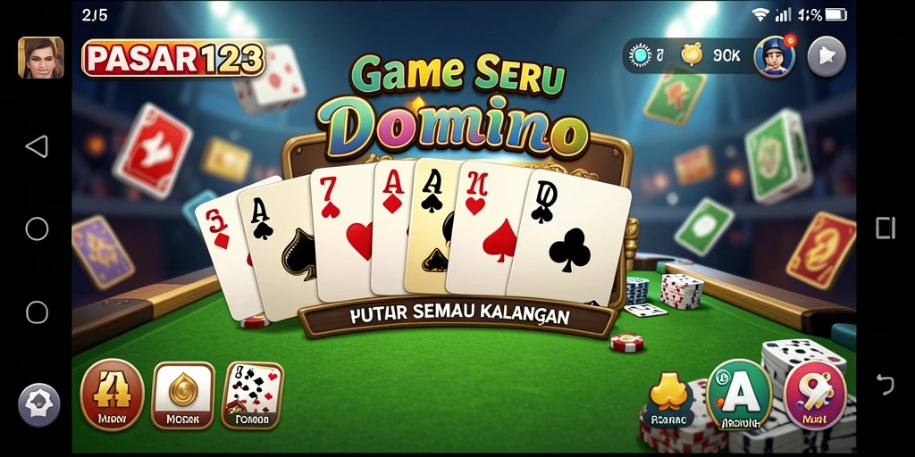 Tampilan gameplay seru dengan pemain berkompetisi di PASAR123.