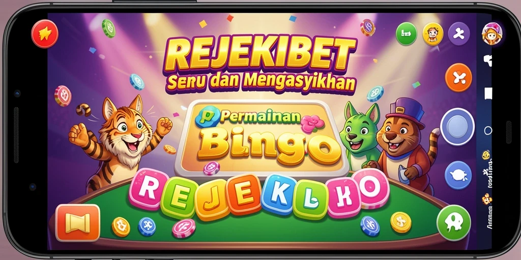 Tampilan seru dari gameplay Bingo di REJEKIBET.