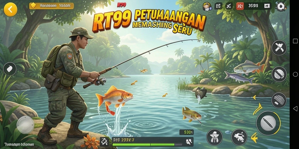Gameplay menawan dari RT99 dengan momen memancing yang seru.