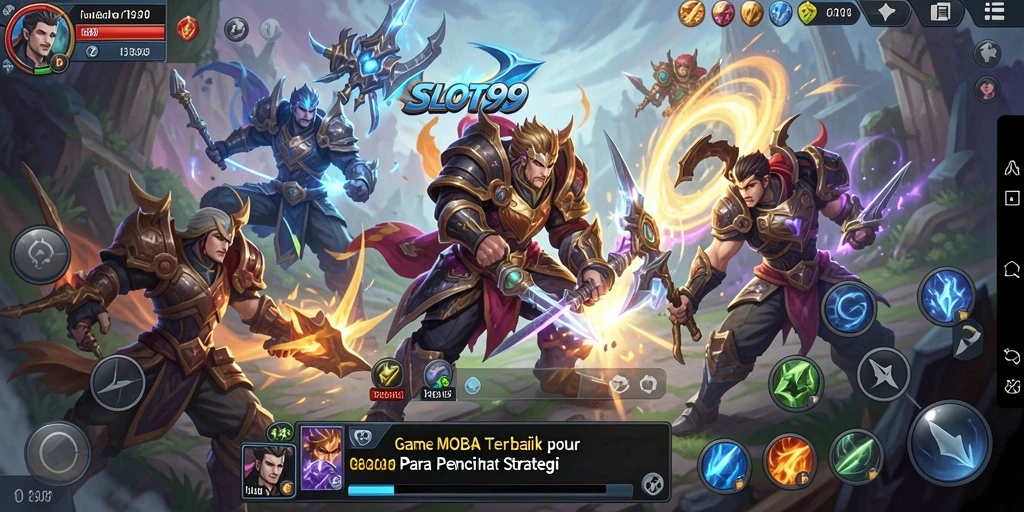 Tampilan ini menunjukkan pertarungan seru dalam gameplay SLOT99.