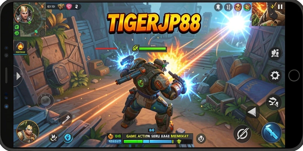Tampilan mendebarkan dari gameplay <strong>TIGERJP88</strong> yang penuh aksi.