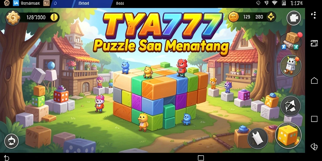 Screenshot utama TYA777 menampilkan gameplay Puzzle yang menarik.